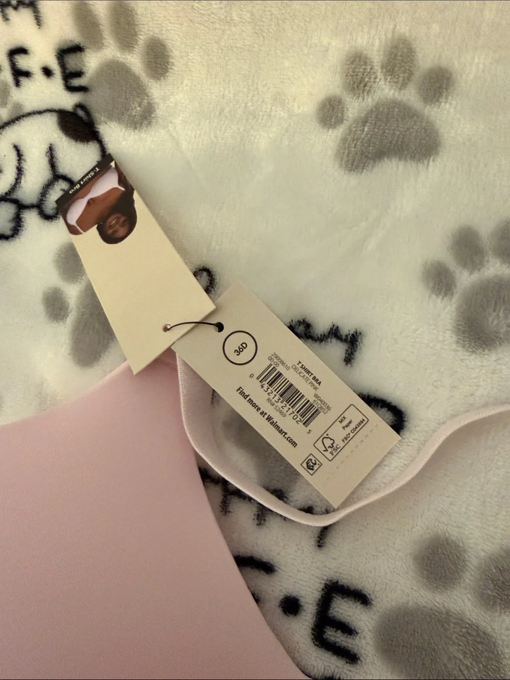 No Boundaries Light Pink T-Shirt Bra